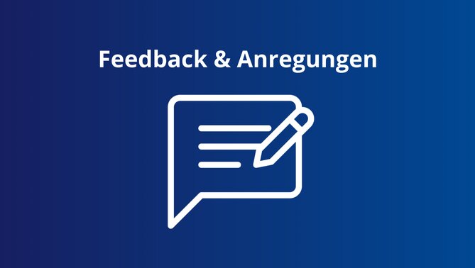 Icon für Feedback und Anregungen