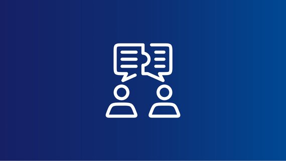 Icon für Verhandeln und Kommunizieren