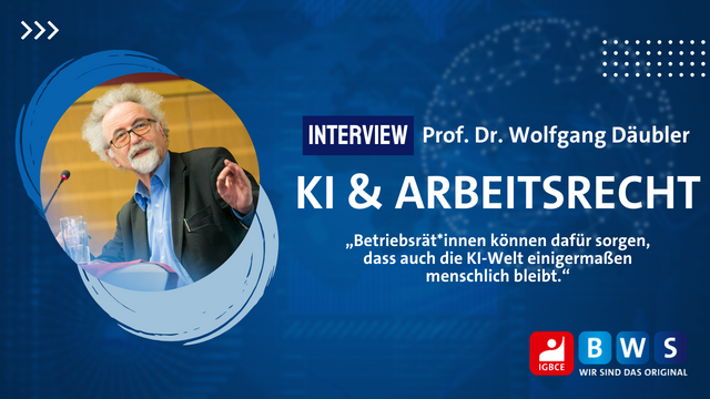 Interview zur KI im Arbeitsrecht mit Prof. Dr. Däubler
